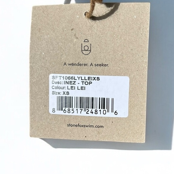 🌻NEW w.tags REVOLVE Stone Fox Swim Lei Lei Inez Bikini Top Size XS - Picture 6 of 6